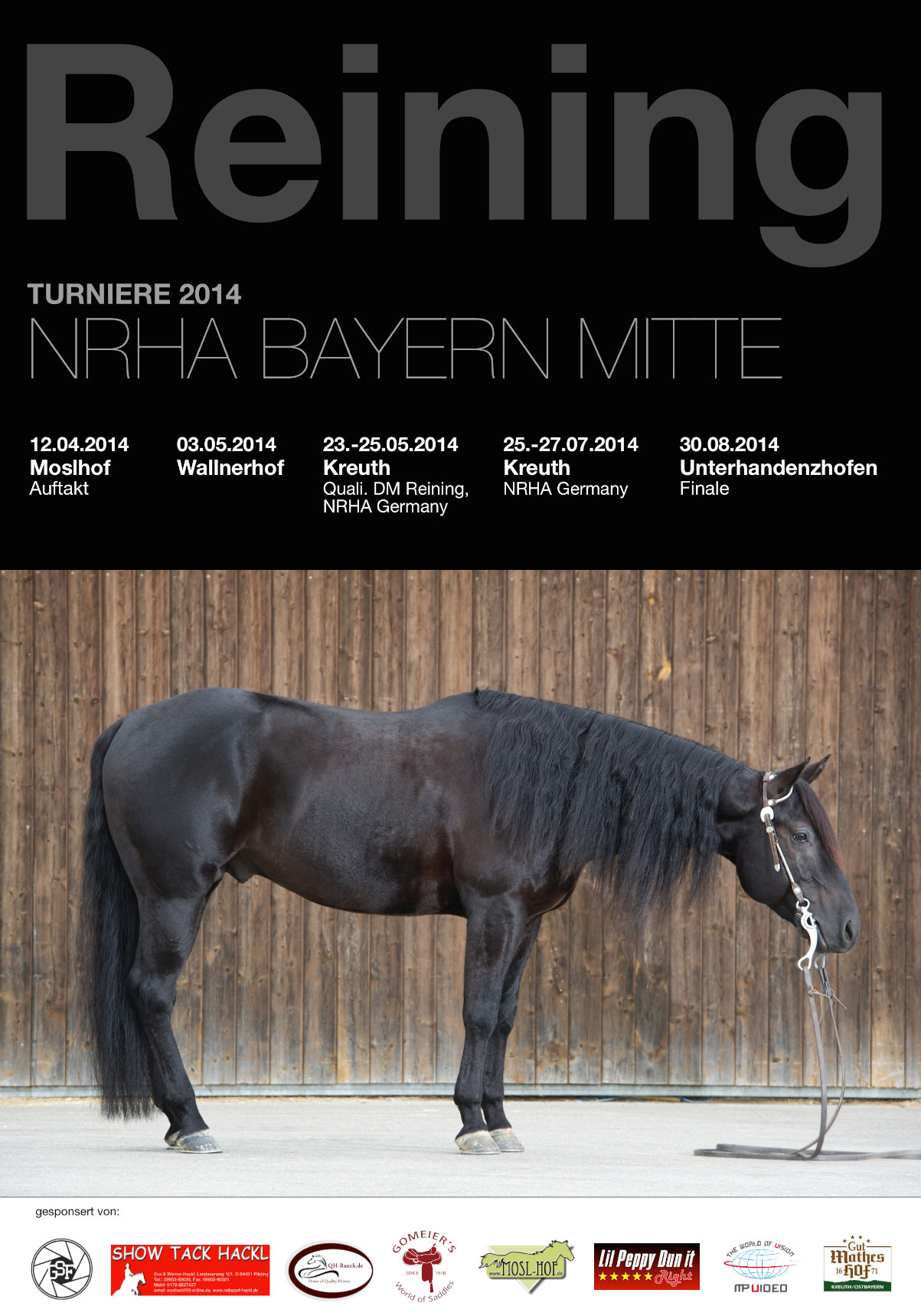 NRHA Bayernmitte plakat 2014